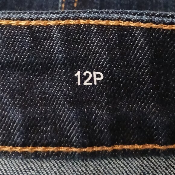 St Johns Bay Jeans 12 Petite Skinny Mid Rise Blue Denim Stretch - Picture 7 of 10